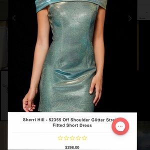 Sherri Hill Off the Shoulder Cocktail Dress
